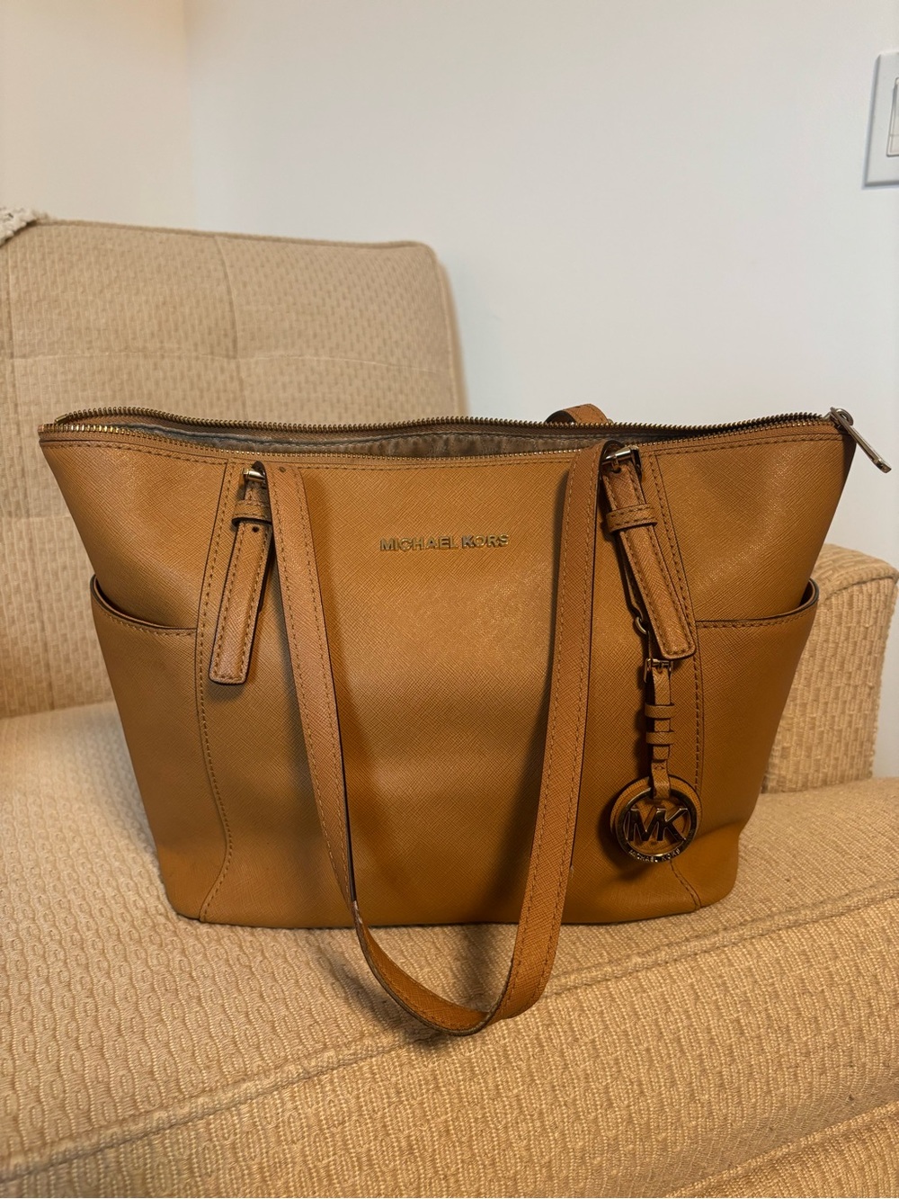Michael Kors Caramel Saffiano Leather Tote